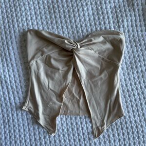 NWT Elegant Cream Strapless Top